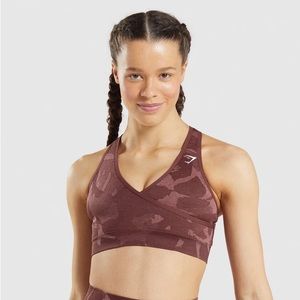 Gymshark Savannah Cherry Brown Bra